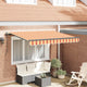 Vidaxl uitschuifbare luifel geel 350 x 200 cm stof