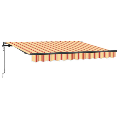 Vidaxl inklapbaar zonnescherm geel 350 x 200 cm stof