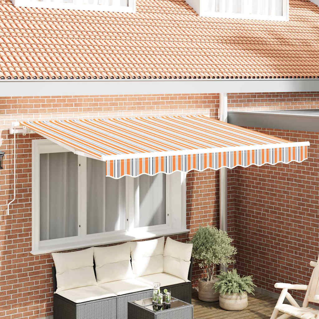 Vidaxl inklapbaar zonnescherm multikleur 350 x 200 cm stof