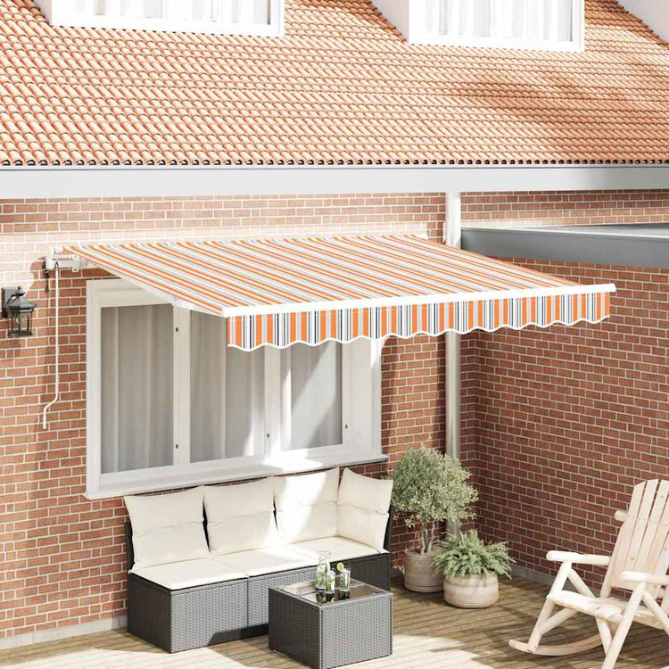 Vidaxl inklapbaar zonnescherm multikleur 350 x 200 cm stof