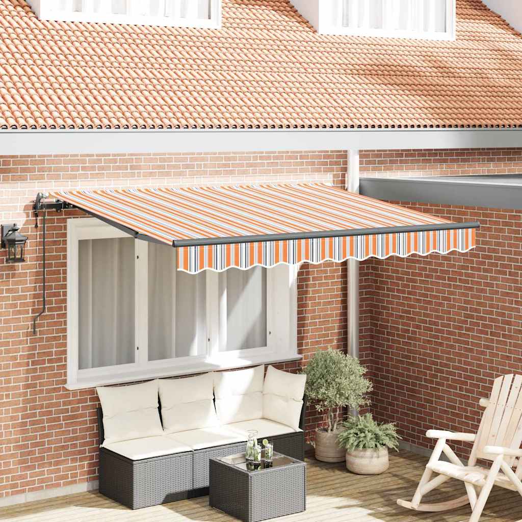 Vidaxl inklapbaar zonnescherm multikleur 350 x 200 cm stof