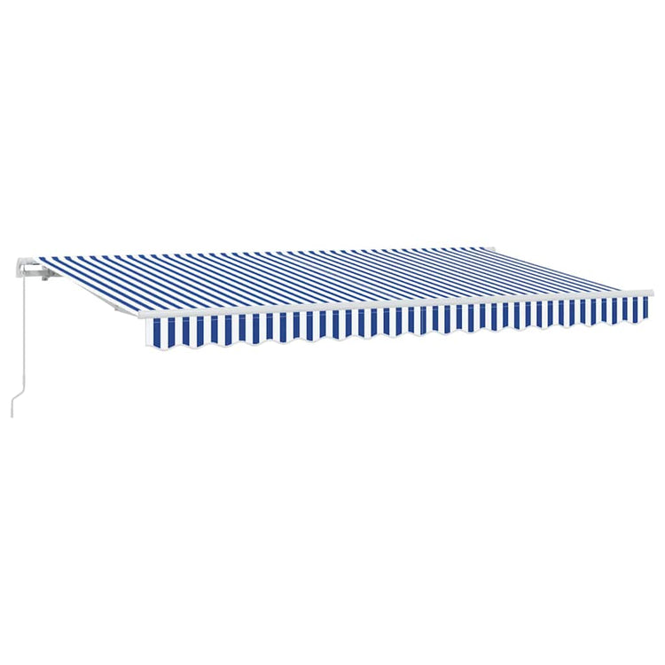 Vidaxl uitschuifbare luifel blauw 400 x 200 cm stof
