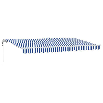 Vidaxl inklapbaar zonnescherm blauw 400 x 200 cm stof