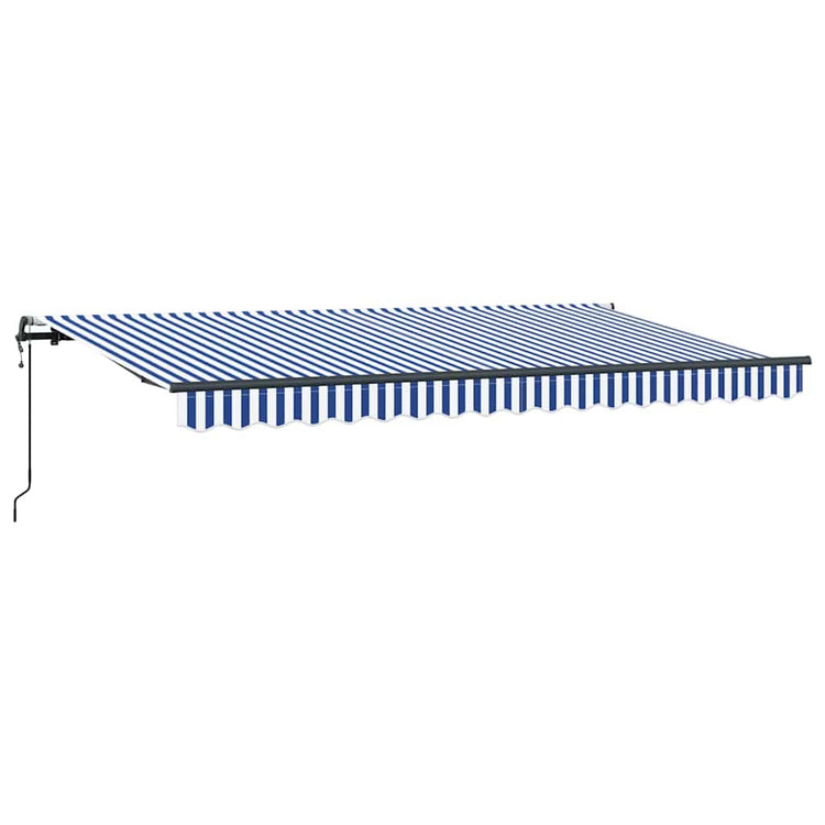 Vidaxl inklapbaar zonnescherm blauw 400 x 200 cm stof