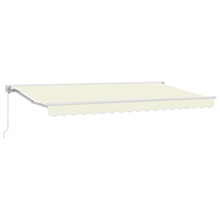 Vidaxl zijde frame crèmekleurig 400 x 200 cm polyester met pu-coating