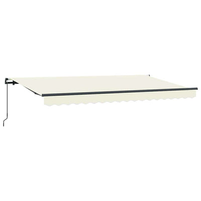 Vidaxl inklapbaar zonnescherm crème 400 x 200 cm stof