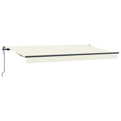 Vidaxl inklapbaar zonnescherm crème 400 x 200 cm stof