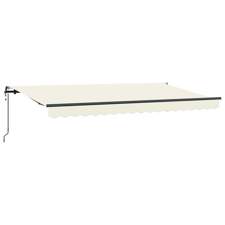 Vidaxl inklapbaar zonnescherm crème 400 x 200 cm stof