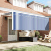 Vidaxl inklapbaar zonnescherm blauw en wit 400 x 200 cm