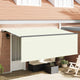 Vidaxl uitschuifbare luifel crème 400 x 200 cm polyester en aluminium