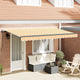 Vidaxl uitschuifbare luifel geel 400 x 200 cm stof