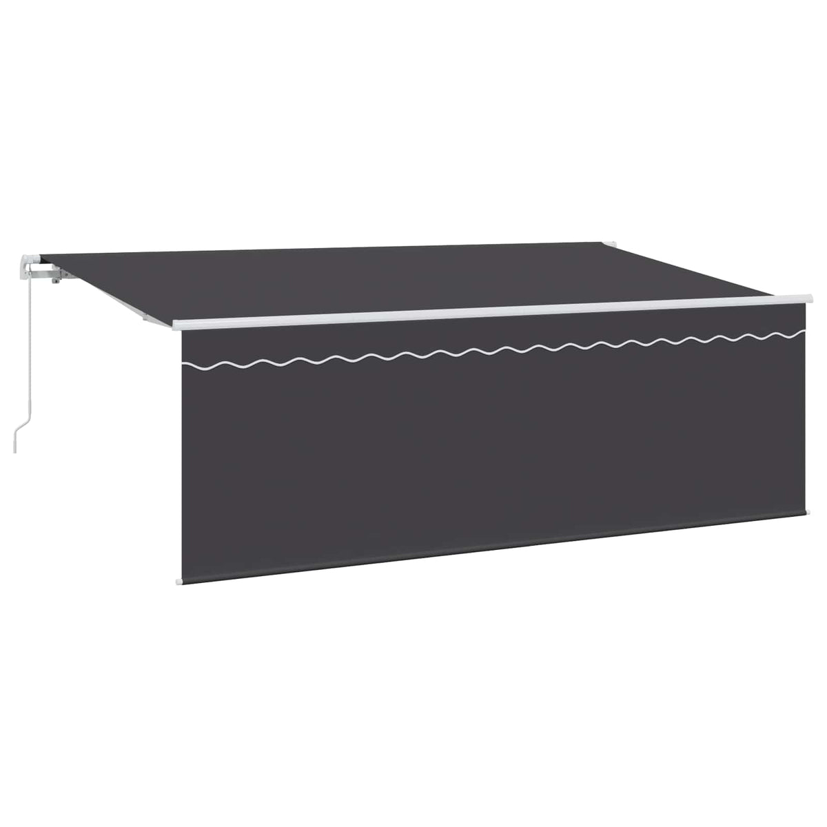 Vidaxl inklapbaar zonnescherm antraciet 400 x 200 cm
