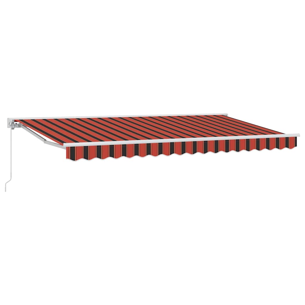 Vidaxl inklapbaar zonnescherm oranje en zwart 400 x 200 cm