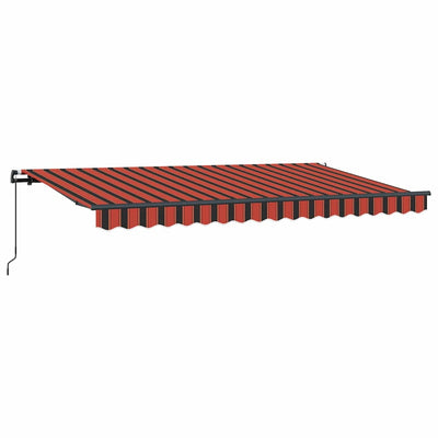 Vidaxl inklapbaar zonnescherm oranje 400 x 200 cm stof