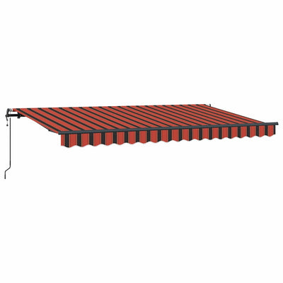 Vidaxl inklapbaar zonnescherm oranje 400 x 200 cm stof