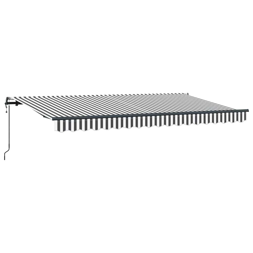 Vidaxl inklapbaar zonnescherm antraciet 400 x 200 cm stof