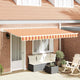 Vidaxl uitschuifbare luifel geel 400 x 200 cm stof
