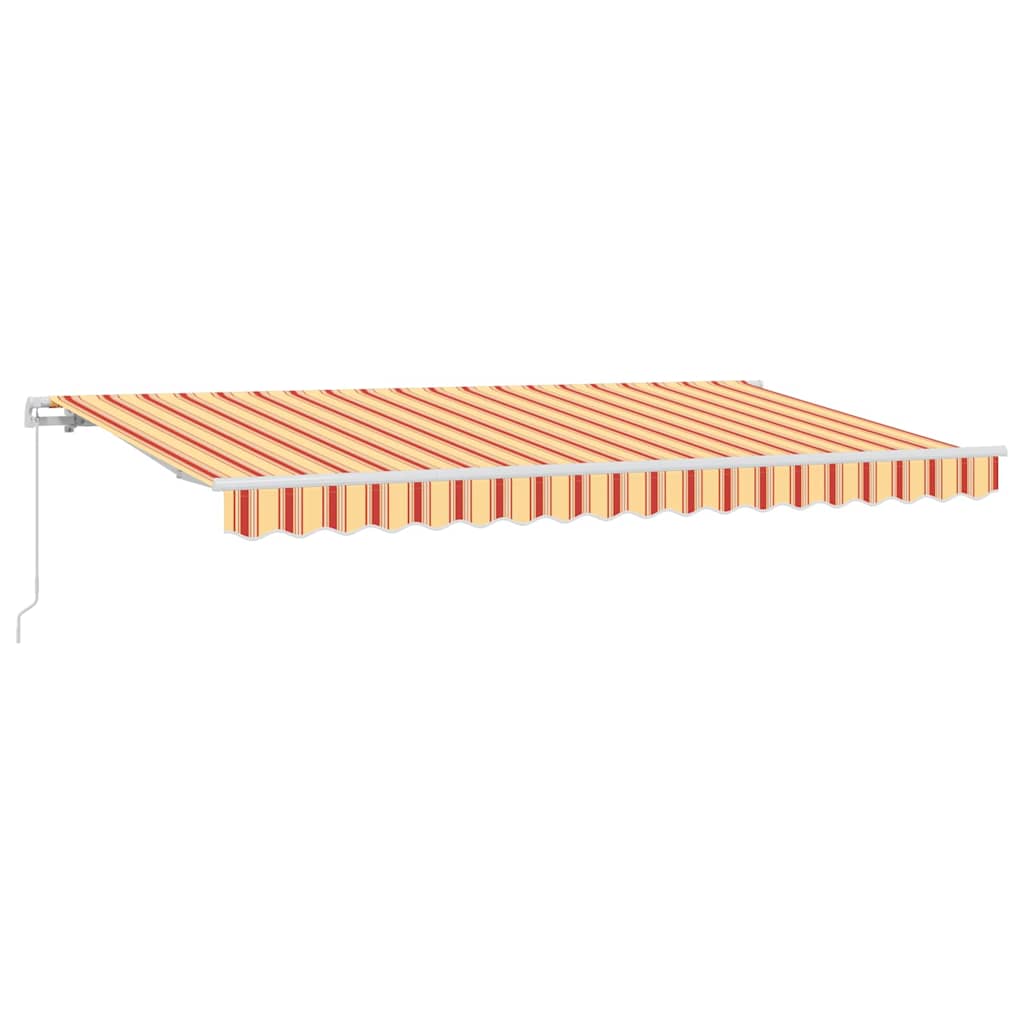 Vidaxl uitschuifbare luifel geel 400 x 200 cm stof