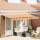 Vidaxl uitschuifbare luifel geel 400 x 200 cm stof