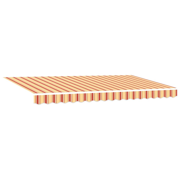 Vidaxl uitschuifbare luifel geel 400 x 200 cm stof