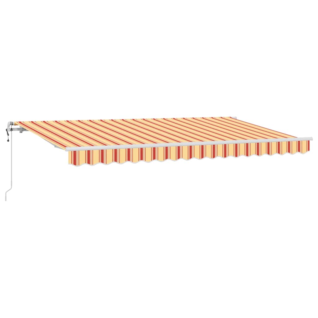 Vidaxl uitschuifbare luifel geel 400 x 200 cm stof