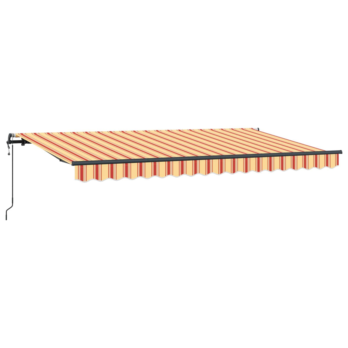 Vidaxl uitschuifbare luifel geel 400 x 200 cm stof