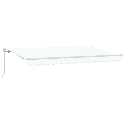 Vidaxl inklapbaar zonnescherm wit 400 x 200 cm stof