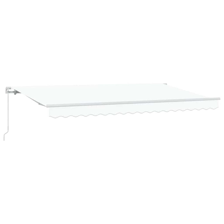 Vidaxl inklapbaar zonnescherm wit 400 x 200 cm stof