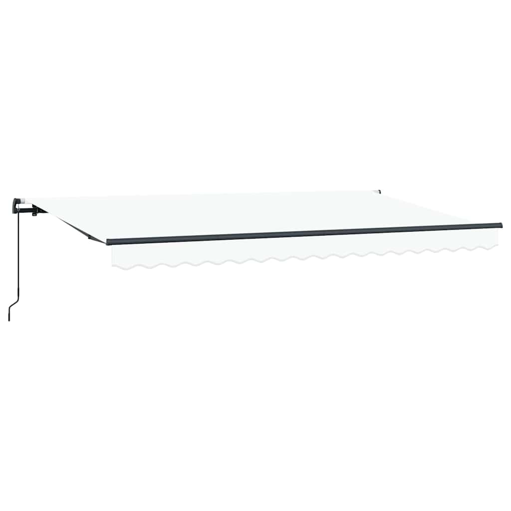 Vidaxl inklapbaar zonnescherm wit 400 x 200 cm stof