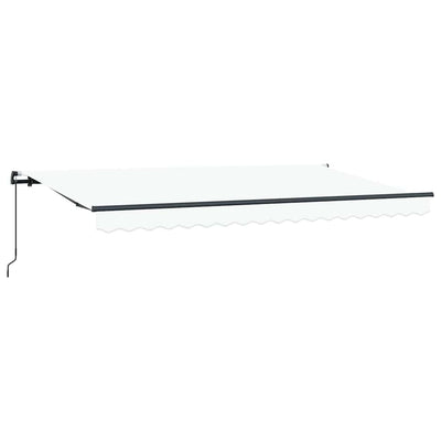 Vidaxl inklapbaar zonnescherm wit 400 x 200 cm stof