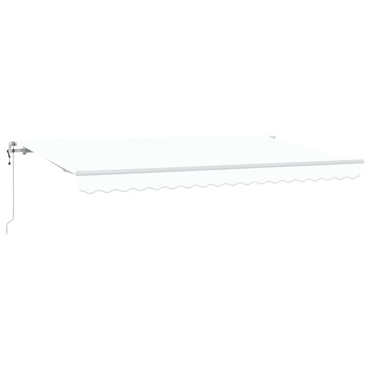 Vidaxl inklapbaar zonnescherm wit 400 x 200 cm stof