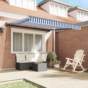 Vidaxl zijde frame blauw en wit 300 x 250 cm polyester met pu-coating - afbeelding 3