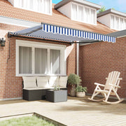 Vidaxl zijde frame blauw en wit 300 x 250 cm polyester met pu-coating - afbeelding 3