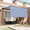 Vidaxl inklapbaar zonnescherm blauw en wit 300 x 250 cm