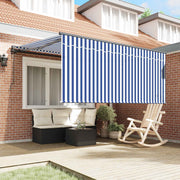 Vidaxl uitschuifbare luifel blauw en wit 300 x 250 cm - afbeelding 3