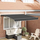 Vidaxl zijde frame antraciet 300 x 250 cm polyester met pu-coating