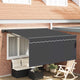 Vidaxl uitschuifbare luifel antraciet 300 x 250 cm