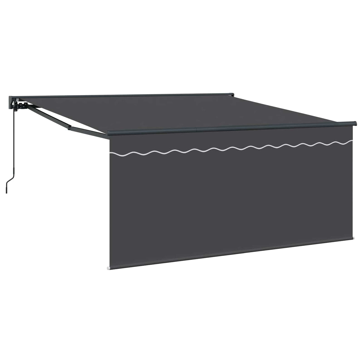Vidaxl uitschuifbare luifel antraciet 300 x 250 cm