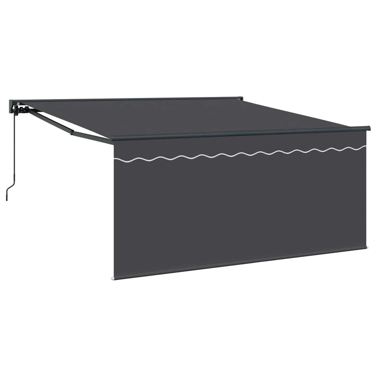 Vidaxl uitschuifbare luifel antraciet 300 x 250 cm