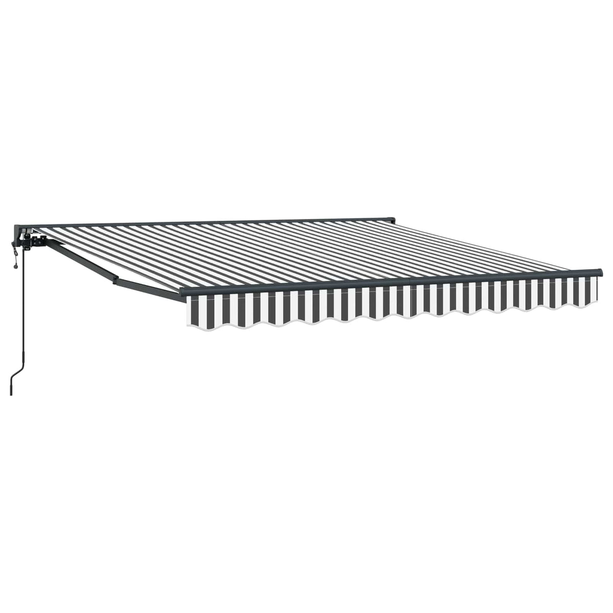 Vidaxl zijde frame antraciet en wit 300 x 250 cm