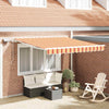 Vidaxl inklapbaar zonnescherm geel en oranje 300 x 250 cm