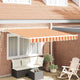 Vidaxl uitschuifbare luifel geel en oranje 300 x 250 cm