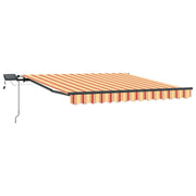 Vidaxl uitschuifbare luifel geel en oranje 300 x 250 cm - afbeelding 2