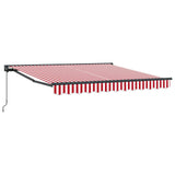 Vidaxl zijde frame rood en wit 300 x 250 cm polyester met pu-coating - afbeelding 2