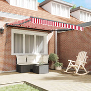Vidaxl zijde frame rood en wit 300 x 250 cm polyester met pu-coating - afbeelding 3