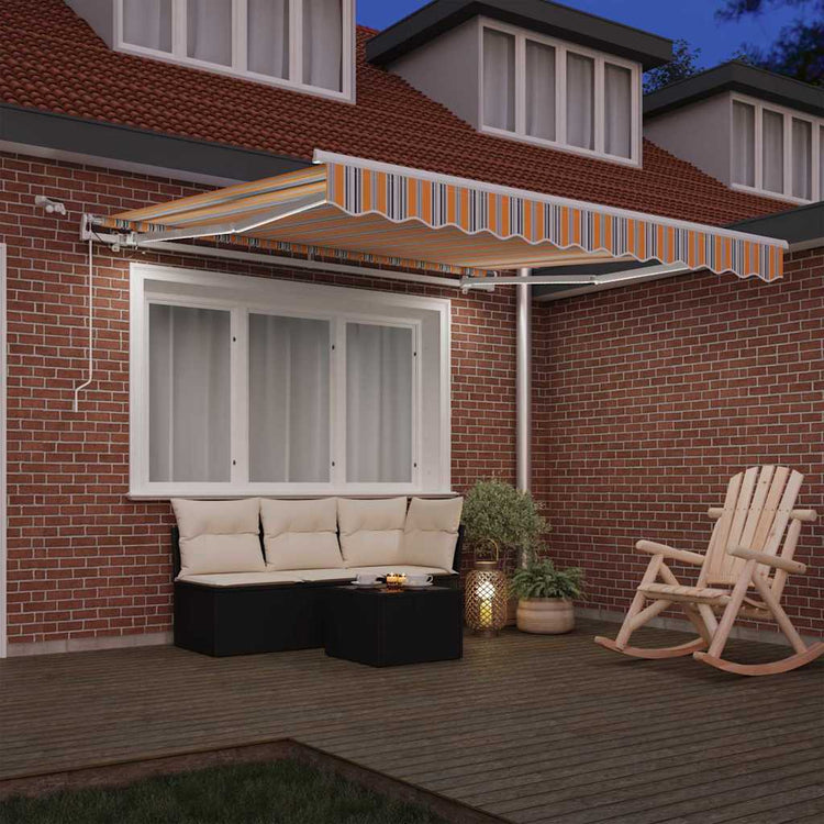 Vidaxl uitschuifbare luifel meerkleurig 300 x 250 cm polyester