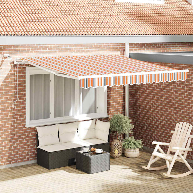 Vidaxl uitschuifbare luifel meerkleurig 300 x 250 cm polyester