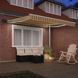 Vidaxl uitschuifbare luifel meerkleurig 300 x 250 cm stof en aluminium - afbeelding 3