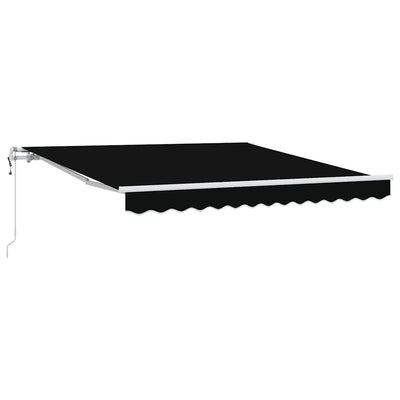 Vidaxl inklapbaar zonnescherm zwart 300 x 250 cm stof
