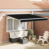 Vidaxl inklapbaar zonnescherm zwart 300 x 250 cm polyester en metaal
